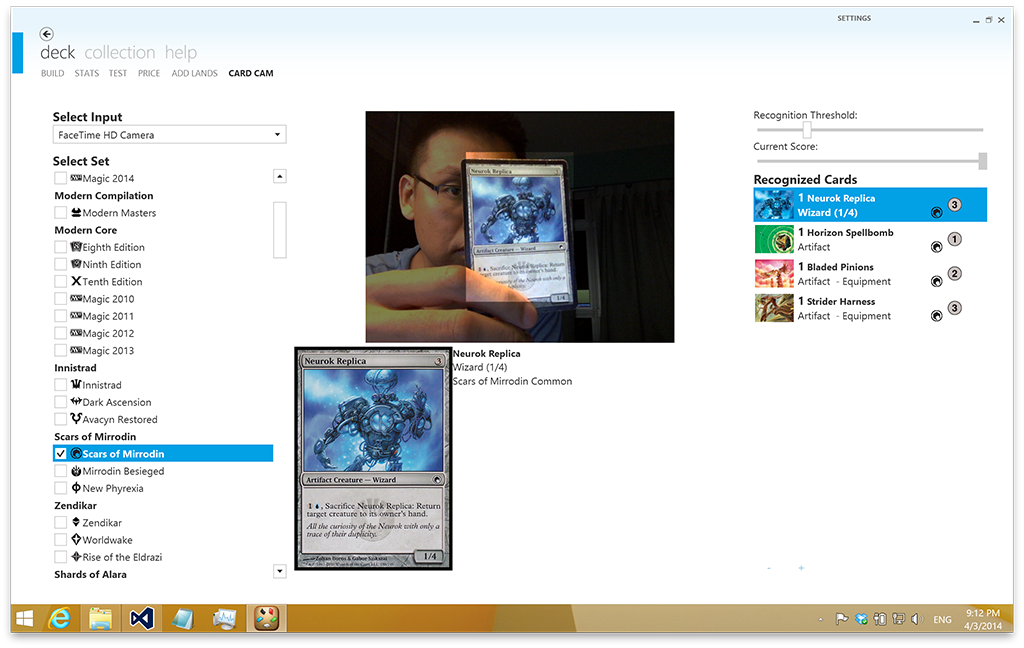 CardCam for Windows Beta