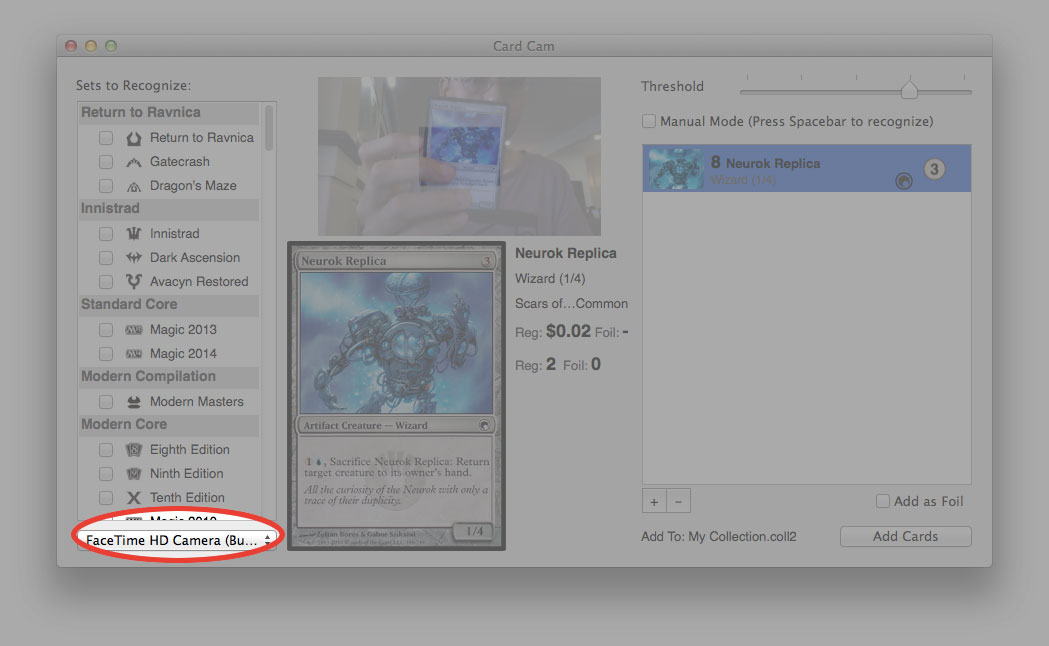 Mac Card Cam Improvements – Beta Testers Wanted